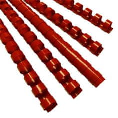 EUROSUPPLIES Vezalni trn plastični A4 premer 16 mm rdeč 100 kosov