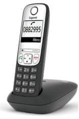 Gigaset A690 - Brezžični telefon DECT/GAP, črn