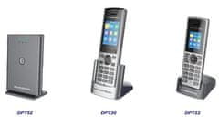 Grandstream DP730 IP telefon, 2,4-palčni zaslon, 2 računa SIP, video, BT, Micro USB, HAC, Push-to-talk