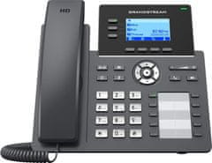 Grandstream GRP2604 telefon SIP, 2,48" LCD zaslon z osvetlitvijo, 6 računov SIP, 10BLF tl., 2x1Gbit vrata