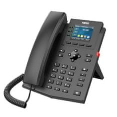 Fanvil Telefon SIP X303G, 2,4" črtni zaslon, 4SIP, dual Gbit, PoE
