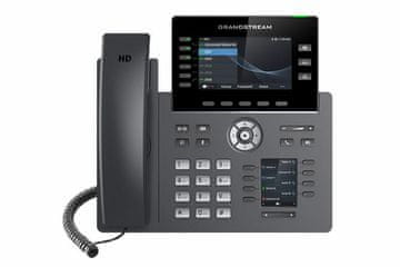 Grandstream GRP2616 Telefon SIP, 2xzaslon, 4,3" in 2,4", 6 računov SIP, 24 računov, 2x1Gb, WiFi, BT, USB