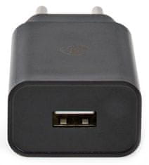 Nedis omrežni polnilnik/ USB-C/ 2,4 A/ 5,0 VDC/ črn/ 1m kabel