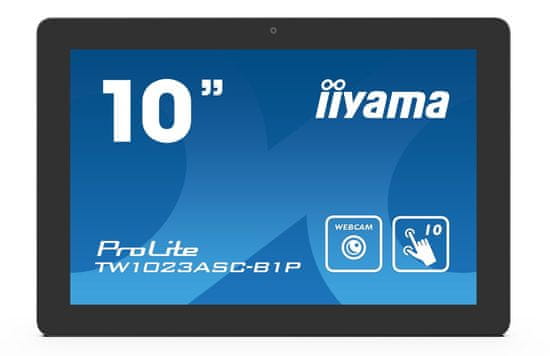 iiyama 10" TW1023ASC-B1P, IPS, HD, kapacitivni, 10P, 450cd/m2, mini HDMI, WiFi, spletna kamera, Android 8.1