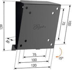 Vogels MA1010 Stenski nosilec za LCD Vogel's, 17-26", nagib