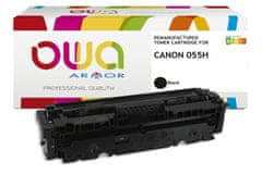 Armor OWA toner, združljiv s Canon CRG-055H BK, 7600st, črna/črna