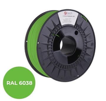 C-Tech PREMIUM LINE Filament za tiskanje, ABS, luminiscentno zelen, 1,75 mm, 1 kg