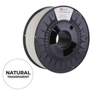 C-Tech PREMIUM LINE tiskarska vrvica ( filament ), ABS, naravna, 1,75 mm, 1 kg