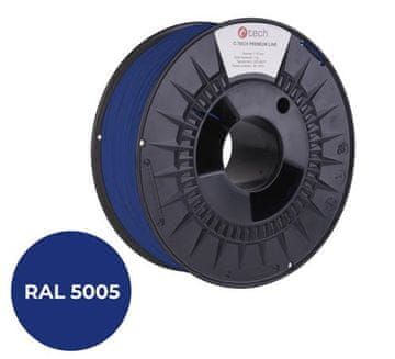 C-Tech tiskarska struna PREMIUM LINE ( filament ), ABS, signalno modra, RAL5005, 1,75mm, 1kg