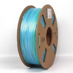 Gembird filament za tiskanje, PLA, 1,75 mm, 1 kg, svilena mavrica, modra/zelena