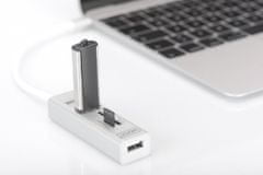 Digitus USB 2.0 Type-C z bralnikom kartic 3x USB 2.0. 1x SD, 1x MicroSD Port, aluminij