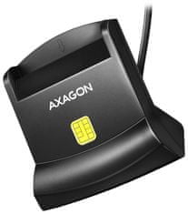AXAGON kontaktni čitalnik pametnih kartic (eCitizen) / CRE-SM4N / USB 2.0 / 1,3 m