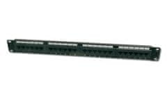 Digitus Patch Panel 19",CAT6,8P8C,LSA,1U,24 x RJ45, neekraniran, črn