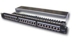DATACOM 24p. Patch panel 19" STP CAT6A LSA 1U BK