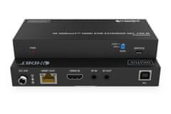Digitus DS-55522 HDBaseT KVM podaljšek, 150 m 4K/60Hz, USB 1.1, PoC, IR, črn
