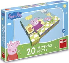 Dino PEPPA PIG: HAPPY DAY 20 lesenih kock za licenciranje