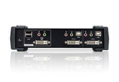Aten 2-portno stikalo KVM DVI/Audio USB CS-1762A USB HUB