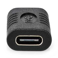 Nedis Adapter USB / USB 3.2 Gen 2/ vtičnica USB-C/ vtičnica USB-C/ 10 Gb/s/ črna