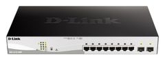 D-Link DGS-1210-10MP/E 10-portno gigabitno pametno stikalo PoE+ z 2x priključki SFP, proračun POE 130W