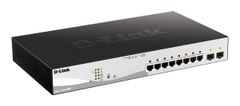 D-Link DGS-1210-10MP/E 10-portno gigabitno pametno stikalo PoE+ z 2x priključki SFP, proračun POE 130W