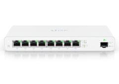 Ubiquiti Usmerjevalnik UISP - 8x GbE, 1x SFP, brez ventilatorja, 8x PoE Out 27V (proračun PoE 110W)