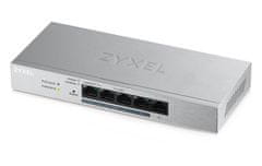 Zyxel GS1200-5HPv2 Spletno pametno stikalo 5x Gigabit metal, 4x PoE (802.3at, 30W), PoE Power budget 60