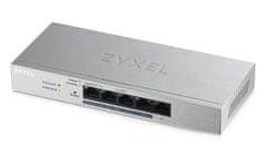 GS1200-5HPv2 Spletno pametno stikalo 5x Gigabit metal, 4x PoE (802.3at, 30W), PoE Power budget 60