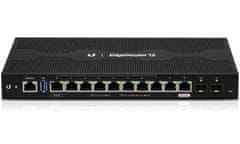 Ubiquiti EdgeRouter 12 - 10x Gbit RJ45 port, 2x SFP port, 1x PoE In, 1x PoE Out 24V