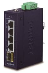 Planet IGS-510TF Industrijsko stikalo 4x 1000Base-t, 1x SFP, dvojno napajanje, 9-48VDC, -40 +75°C