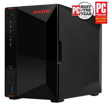 Asustor NAS Nimbustor 2 AS5202T / 2x 2,5"/3,5" SATA III/ Intel Celeron J4005 2,0 GHz/ 2GB/ 2x 2,5 GbE/ 3x USB 3.0/ HDMI