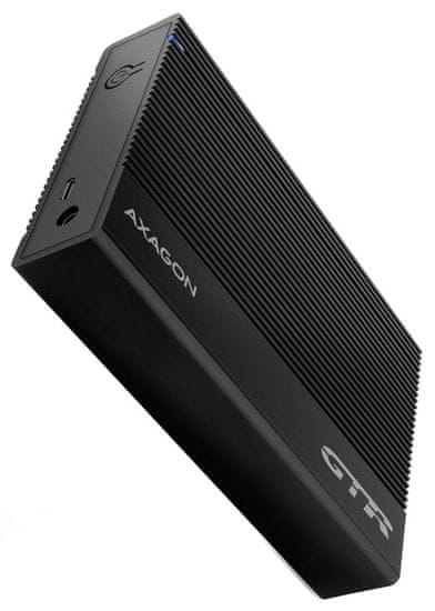 AXAGON Aluminijasta škatla z rebri za 3,5" SSD/HDD SATA / EE35-GTR / USB-C 3.2 Gen1 / 60 cm kabla