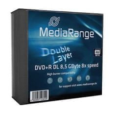 MediaRange DVD+R 8,5GB 8x dvoslojni ohišje 5 kosov
