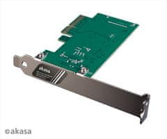 Akasa PCIe kartica USB 3.2 Gen 2x2 notranji priključek