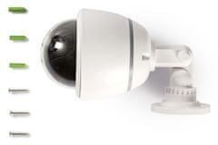 Nedis lažna varnostna kamera z utripajočo LED diodo/ kupola/ IP44/ zunanja/ bela