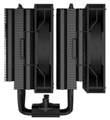 DEEPCOOL hladilnik AG620 BK ARGB / 2x 120mm ventilator / 6x toplotnih cevi / PWM / za Intel in AMD / črna