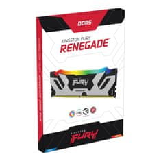 Kingston FURY Renegade/DDR5/64GB/6000MHz/CL32/2x32GB/RGB/črna/siv