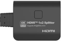 PremiumCord HDMI 2.0 Mini razdelilnik 1-2 Pigtail 4Kx2K@60Hz HDCP2.2 Downscaler