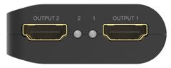 PremiumCord HDMI 2.0 Mini razdelilnik 1-2 Pigtail 4Kx2K@60Hz HDCP2.2 Downscaler