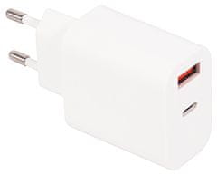 PATONA napajalnik za tablični računalnik/ pametni telefon/ 5V/3,0A/ 18W/ priključek USB/USB-C/ bela/ dobava energije