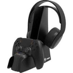 Snakebyte 2v1 Dual Charge & Headset Stand 5 polnilec za PS5 črn