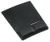 Fellowes Health-V Microban Lycra Podloga za miško in zapestje/ 230 mm x 230 mm x 19-35 mm/ tkanina/ spominska pena/ črna