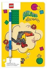 LEGO pisarniški zvezek A5 z modrim pisalom - Graditeljske sanje