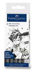 Faber-Castell Faber - Castell Marker Pitt Umetniško pero Manga Mangaka 6 kosov