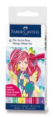 Faber - Castell Marker Pitt Umetniško pero Manga Shojo 2 6 kosov