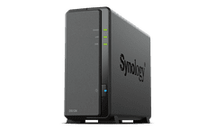 Synology DS124 Realtek RTD1619B 1,7 GHz, 1 GB RAM DDR4, 1x SATA, 2x USB3.2 Gen 1, 1x GbE