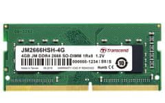 Transcend Pomnilnik 4GB (JetRam) SODIMM DDR4 2666 1Rx8 CL19