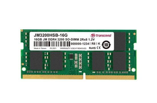 Transcend Pomnilnik 16GB (JetRam) SODIMM DDR4 3200 2Rx8 CL22