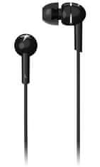 Genius HS-M300 black, Slušalke, žične, za v ušesa, z mikrofonom, 3,5-milimetrski priključek s 4 nožicami, črne