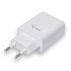 I-TEC USB polnilec z 2 priključkoma 2,4A, bela barva