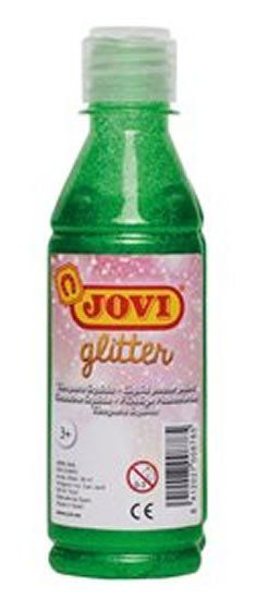 JOVI bleščeča tempera barva 250 ml v steklenički zelene barve